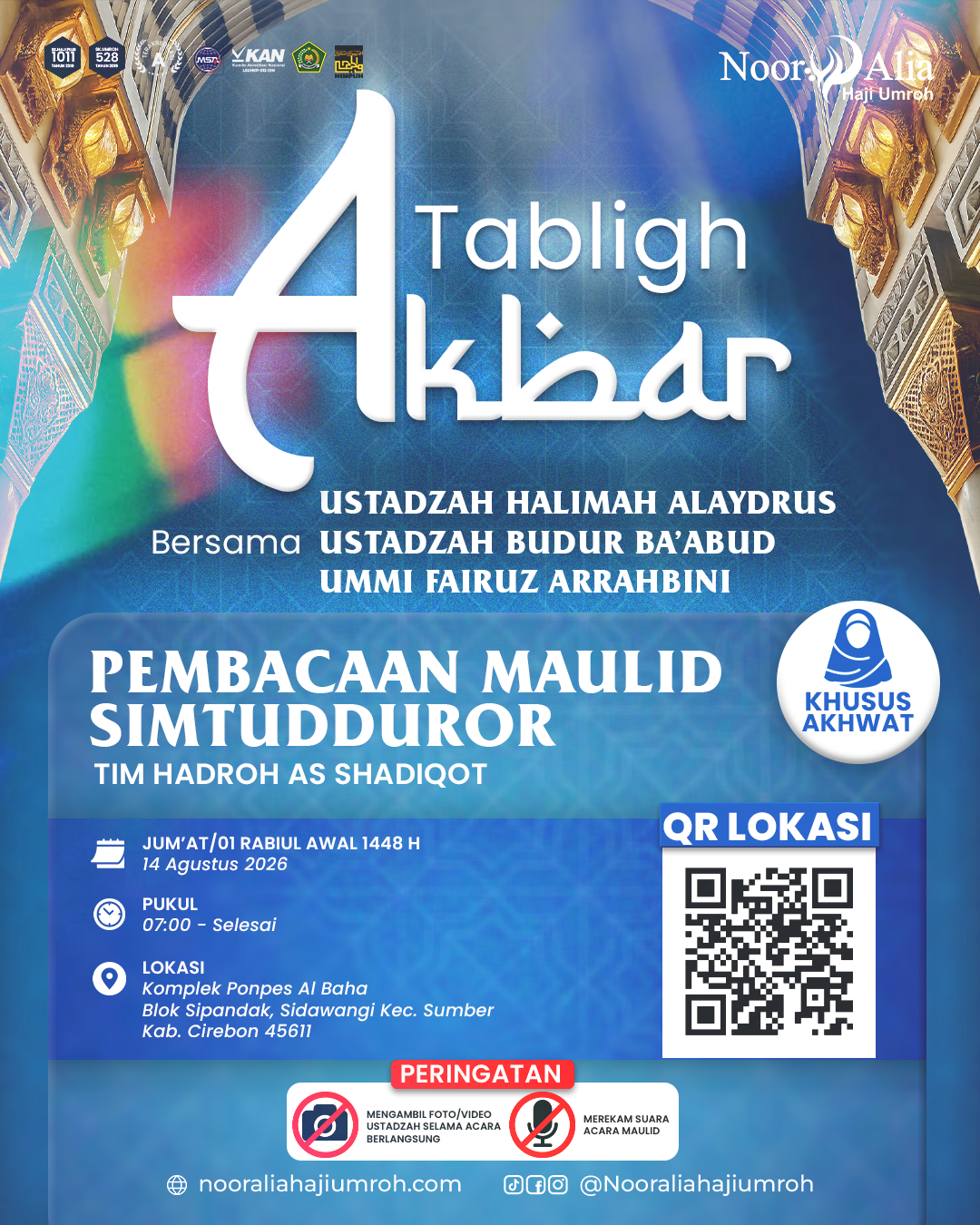 Undangan Tabligh Akbar Khusus Akhwat